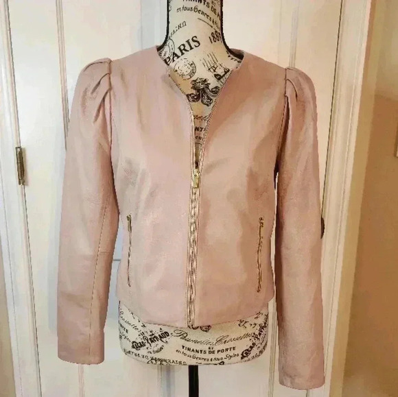 NWOT Ryegrass Chic genuine leather jacket, Sz S - Picture 2 of 11